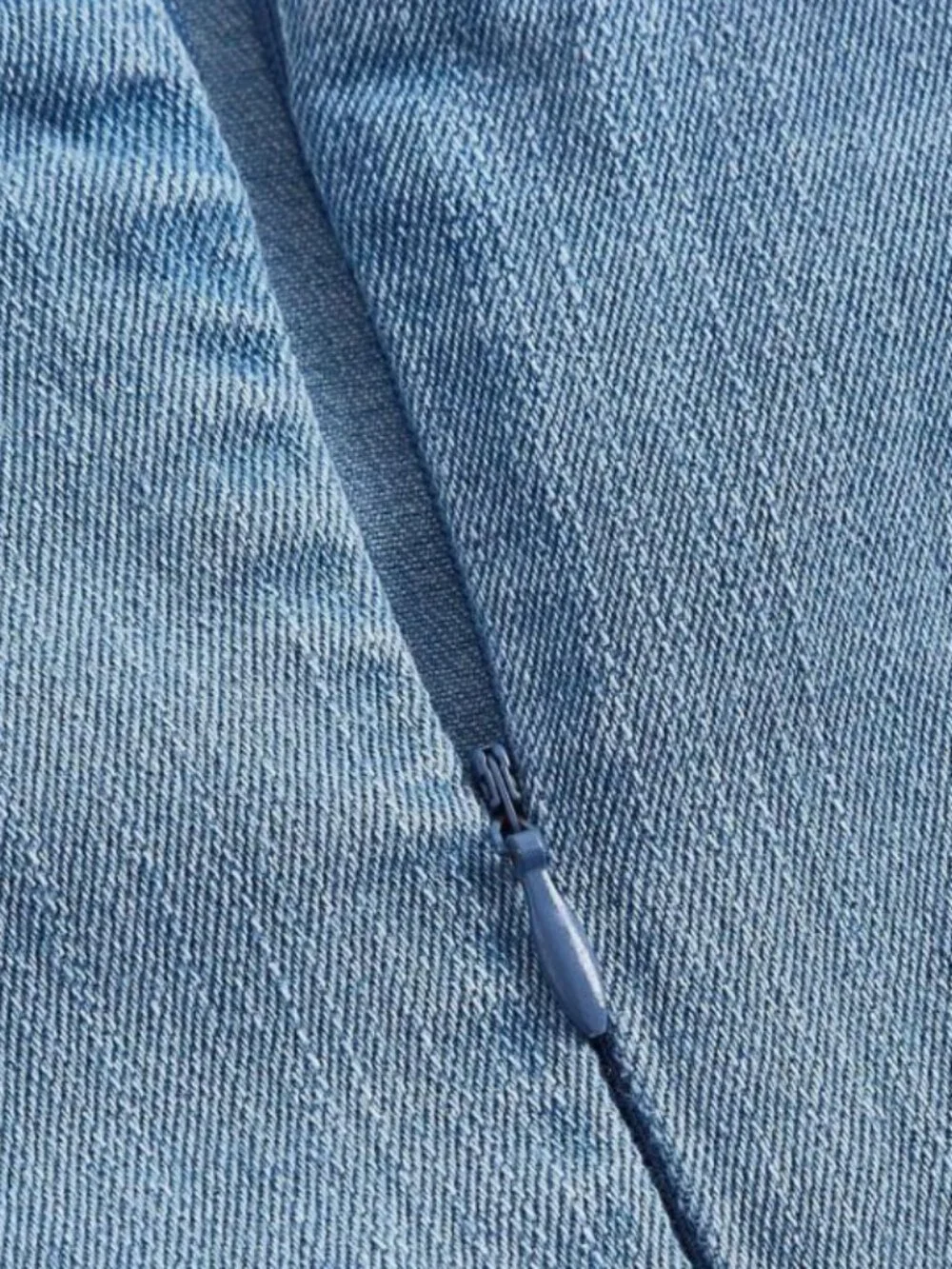 SHEIN Light Blue Denim Mini Dress - Picture 3 of 6